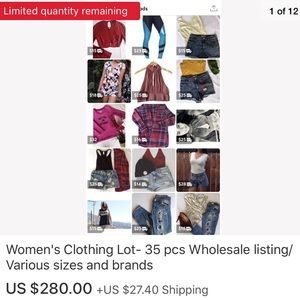 Reseller/personal clothing lot 35 pcs